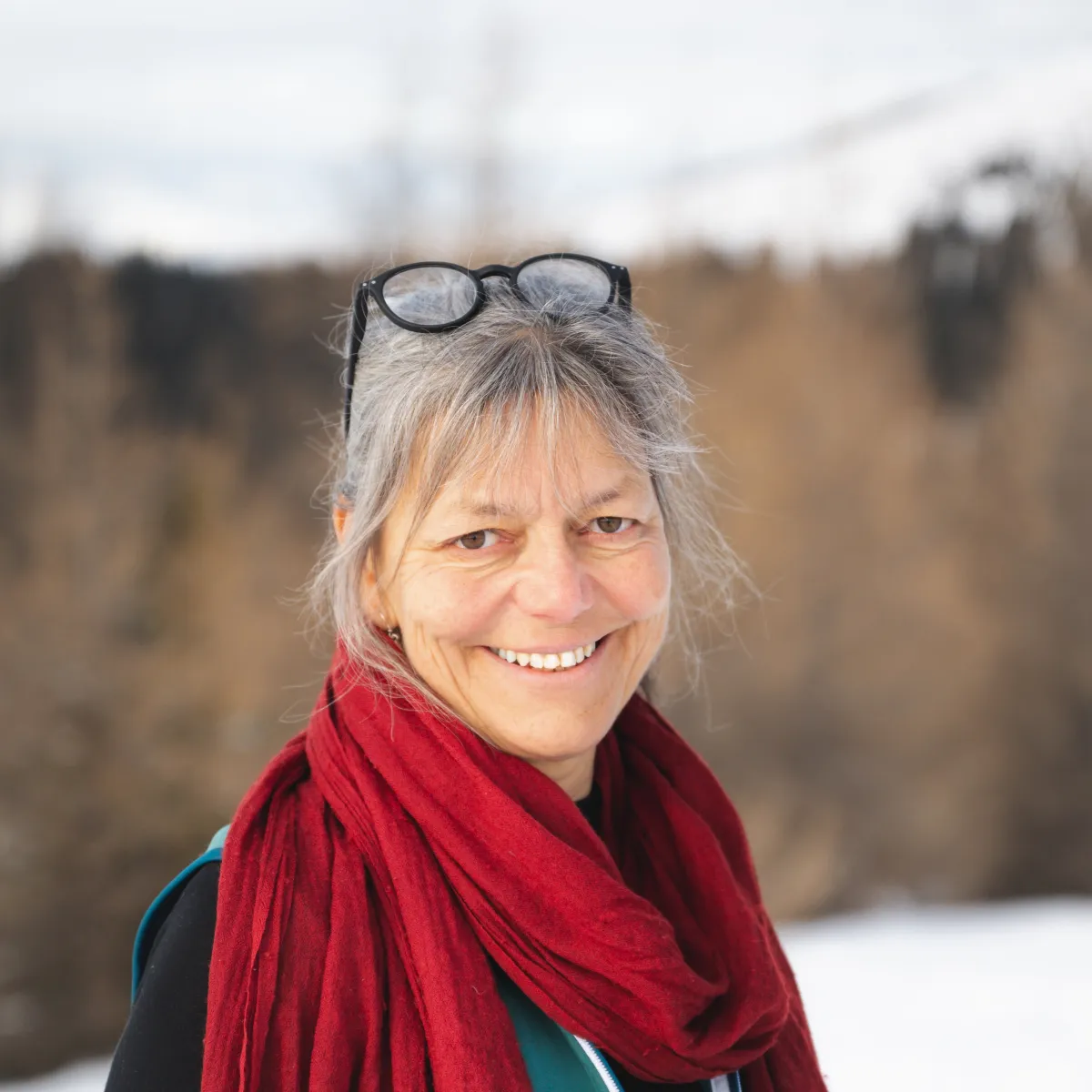 Eva Hoffmann am Berg